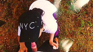 Gym Bathroom Surprise - She Got Caught with Ass Out & Took My Load