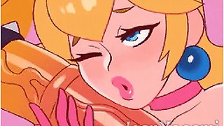 Car Toon - Peach Worshipping Big Bowser Cockach Love Cock Bowser