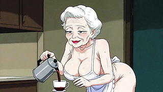 Ai Matures in Kitchens with Big Tits