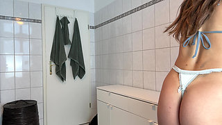 My first solo video - home alone so I made myself cum and hopped in the shower