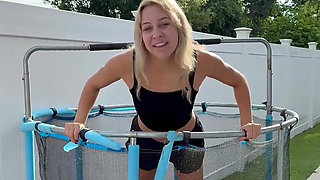 Peeing While Jumping on the Trampoline