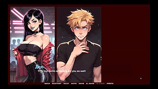 My New Girlfriend [ Taboo Hentai Game ] Ep.40 Goth Girl Blowbang in the Toilet!