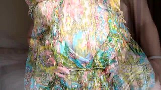 Big Boobed Blonde Masturbates With A Dildo In The Bathroom