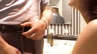 Glamorous doxie's handjob scene