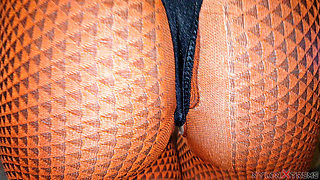 POV Elena Clark Orange Pantyhose Fuck