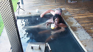 Morning Mist Magic-hotwife Gets Fucked in the Pool