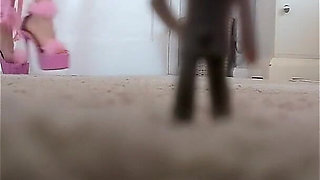 Giantess Kink: Tiny Pathetic Perve Gets Caught