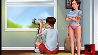 Animation sex, pawing, looking
