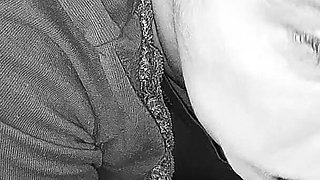 Sucks and Swallows Cum in Black and White