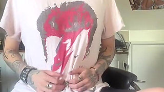 Skinny Goth Huge Belly Rapid Pregnancy at the Doctors Office