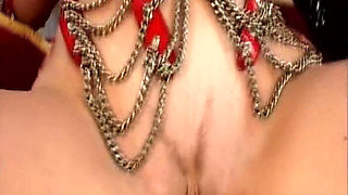 Brunette German Cougar Gets Anal and Fisted in Bondage FFM Threesome