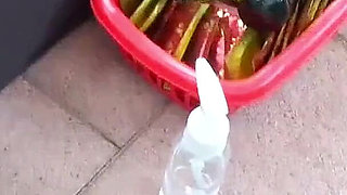 Outdoor bukkake party with sexy teens Adreena Winters and Mira cuckold