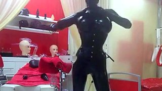 Kylies Latex Webcam Show BDSM Fun im Studio