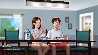 Breakfast Table Hardcore Pussy Pounding from Big Cock - Gameplay