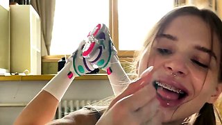 Blowjob in Sneakers with a Side of Foot Fetish Fun