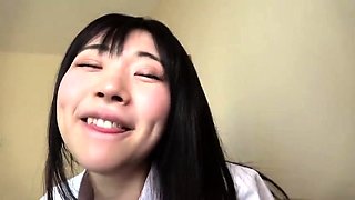 Amateur Asian College Teen Gives Blowjob