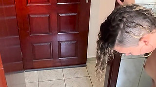 A Rubs Against His Step-sister in the Bathroom