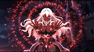 Dark sorcerer girl dance in her castle (Ai animation)