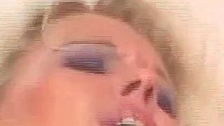 Fantastic MILF Moves Panties and Gets Fucked and Cummed in Mouth in the Bathroom