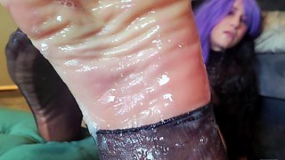 Hot teen burnette foot fetish