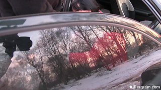 Dedicated MILF Slut Doesn't Let the Snow Stop Her From Dogging