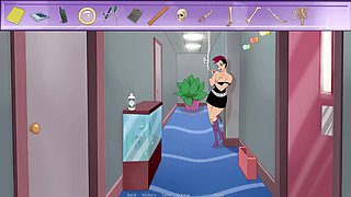 Cartoon fantasy, building, faphouse