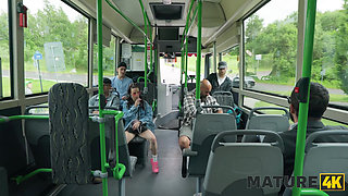 MATURE4K. FUCK ME IN THE BUS! In front of everyone...