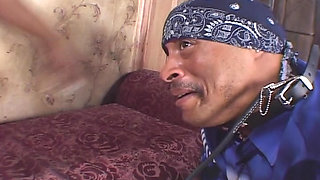 Kinky Ebony Bitch Eats Sperm After Wild Fuck with BBC