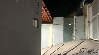 In the Dark of the Balcony with My Hot Stepmother, the Whore Wants to Give Hair to the Neighbor.