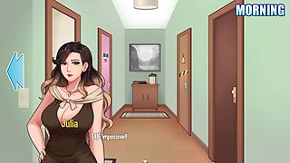 Sexual training with my step-aunt-in-law during house chores