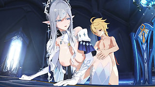Genshin Impact - Anastasya X Aether Sex - 3D Hentai Animations