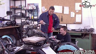 German MILF horny porn video