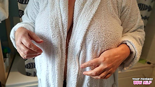 Shower with Aunty and Her Big Soapy Boobs (bbw Amateur MILF Wife Homemade Mature)
