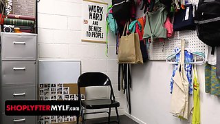 Insatiable xxx fiend steals batteries for her vibrator but is caught and subjected to cavity search