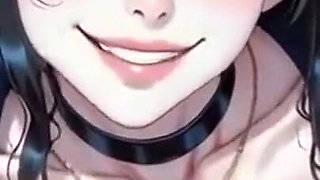 Anime Cute Police Officer Showing Boobs, Ai Animation