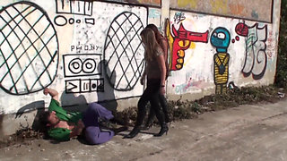 Kicking a Horny Guy in the Street