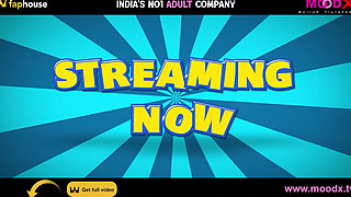 Desi Indian Bhabhi Having Threesome Sex and Anal Sex Double Penitration with His Husband and Boyfriend.