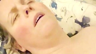 Just a Mom Bod Getting Caught Playing, Sucks Hard and a Creampie