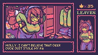 Lewd Leaf Land Maple Tea Hentai game Ep.2  Molly is walking naked in the forest