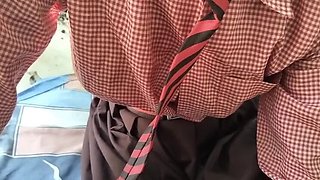 Desi Village School Teen Girl Fucking Hardcore Doggy Style - HotSihvani63 Homemade Sex Video Viral