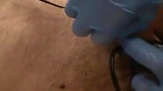 Humiliating penis squeezing