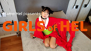 How to Turn a Pretty Asian Girl in Red Kimono Into Creampie