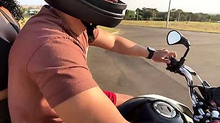 Naughty married lady meets gym mate, tears up in woods.