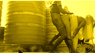 I CATCH MY SHY BHABI IN MY Building on the roof and give her the fuck of pussy on the roof.