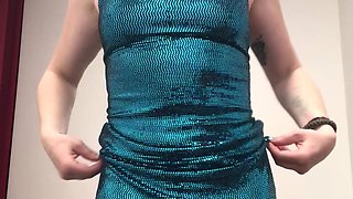 Got Stuck in a Sexy Sequin Dress Whilst Trying on Clothes in Las Vegas