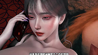 3D Huge Boobs Slut Cheating with Her Fat Big Dick Boss