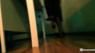 Casey A Faces Big Black Intensity in Nasty Blonde Hostel Encounter