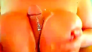 Big-Titted Romanian Granny Plays with Sex Toy on Webcam