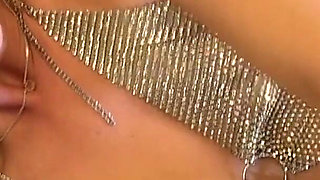 Lots of Cum on Her Pantyhose After Long Slow Tease and Balls Play with Wife of Neighbor From the Big Cock