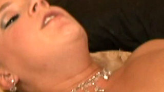 Black Dude Smashes Wet Pussy of a Tattooed Blonde While His Friend Fucks Deep Her Mouth